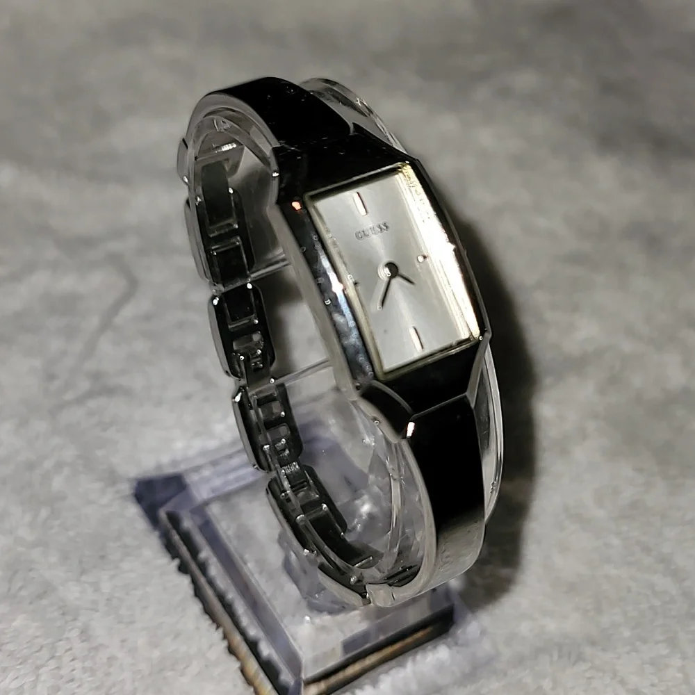 Vintage Rectangular Guess Women's Watch Partial Cuff Band‎